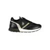 U.s. Polo Assn Black Polyester Sneaker In Black