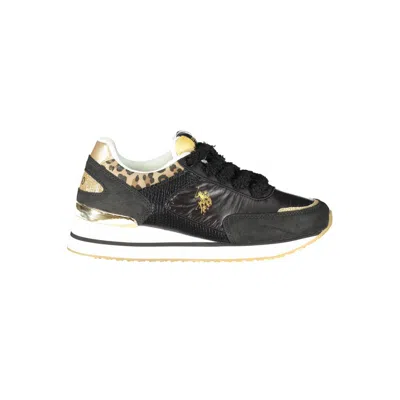 U.s. Polo Assn Black Polyester Sneaker