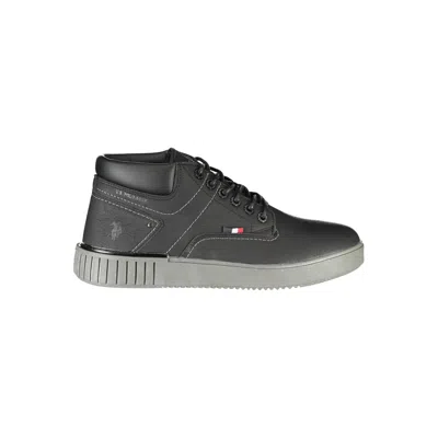 U.s. Polo Assn Black Polyester Sneaker
