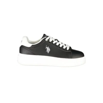 U.s. Polo Assn . Black Polyurethane Men's Men's Sneaker In Multi