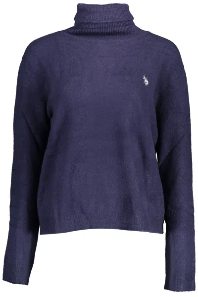 U.S. POLO ASSN BLUE ACRYLIC WOMEN SWEATER