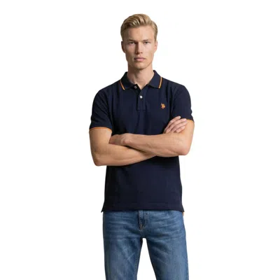 U.s. Polo Assn Blue Cotton Polo Shirt