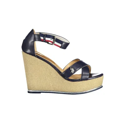 U.s. Polo Assn Blue Cotton Sandal