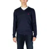 U.s. Polo Assn Blue Cotton Sweater