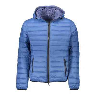 U.s. Polo Assn Quilted Hooded Jacket In Blue