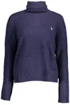 U.s. Polo Assn Blue Nylon Sweater