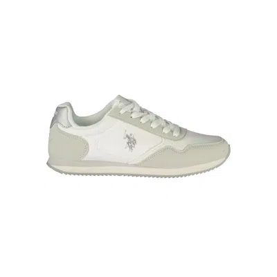 U.s. Polo Assn Blue Polyester Athletic Sneakers In Animal Print