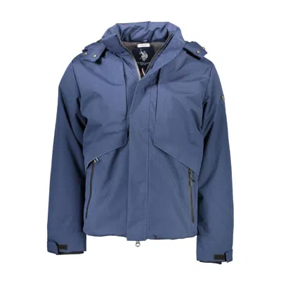 U.s. Polo Assn Blue Polyester Men Jacket