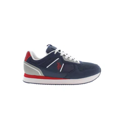U.s. Polo Assn Blue Polyester Men Sneaker