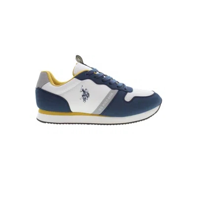 U.s. Polo Assn Blue Polyester Men Sneaker