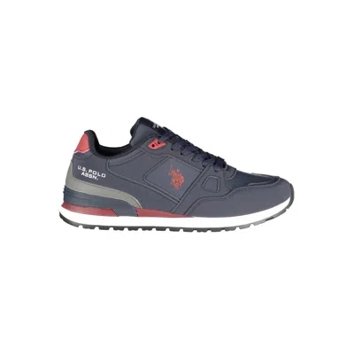 U.s. Polo Assn Blue Polyurethane Men's Sneaker In Multi