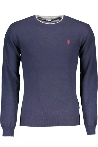 U.S. POLO ASSN BLUE WOOL MEN SWEATER