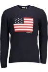 U.s. Polo Assn Blue Wool Men Sweater