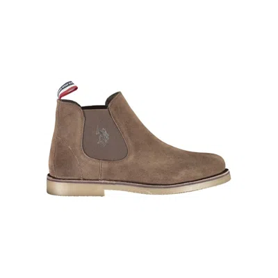 U.s. Polo Assn Brown Leather Men Boot