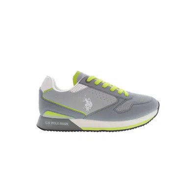 U.s. Polo Assn Brown Polyester Men Sneaker In Gray