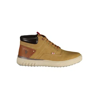 U.s. Polo Assn . Brown Polyurethane Men's Men's Sneaker In Green