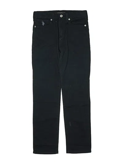 Pre-owned U.s. Polo Assn Kids' Cargo Pants In Black