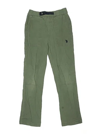 Pre-owned U.s. Polo Assn Kids' Cargo Pants In Green