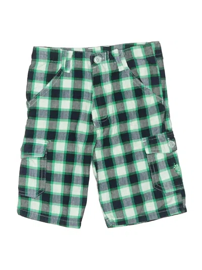 Pre-owned U.s. Polo Assn Kids' Cargo Shorts In Green