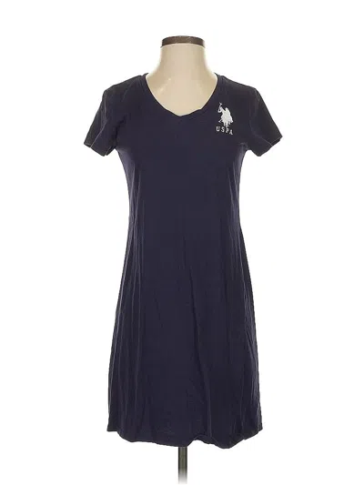 Pre-owned U.s. Polo Assn Casual Dress In Blue