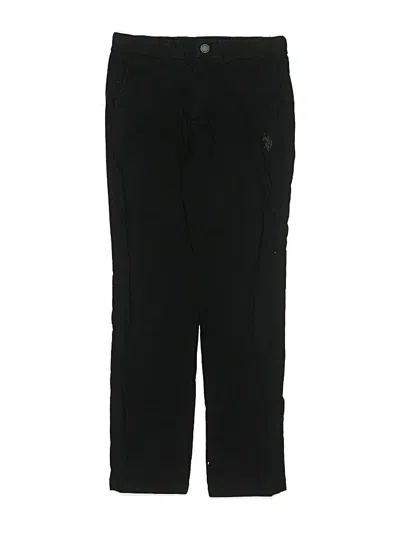 Pre-owned U.s. Polo Assn Kids' Casual Pants In Black