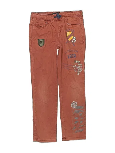 Pre-owned U.s. Polo Assn Kids' Casual Pants In Orange