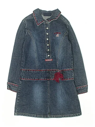 Pre-owned U.s. Polo Assn Kids' Dress In Blue