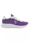 U.s. Polo Assn Elegant Purple Lace-up Sneakers