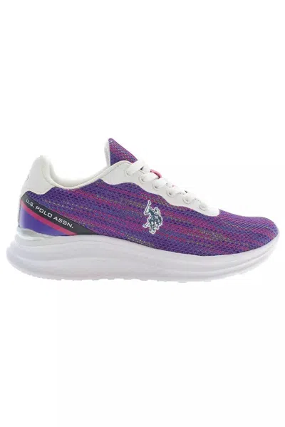 U.s. Polo Assn Elegant Purple Lace-up Sneakers