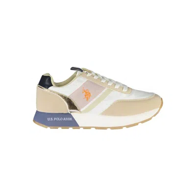U.s. Polo Assn Elevated Sporty Lace-up Sneakers In White In Multi