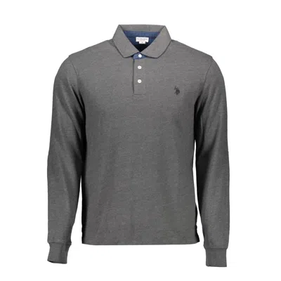 U.s. Polo Assn Gray Cotton Men Polo Shirt