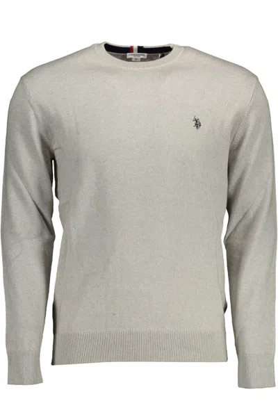 U.s. Polo Assn Gray Cotton Men Sweater