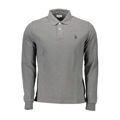 U.s. Polo Assn Gray Cotton Polo Shirt