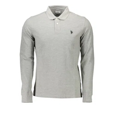U.s. Polo Assn Gray Cotton Polo Shirt
