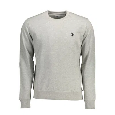 U.s. Polo Assn Gray Cotton Men Sweater