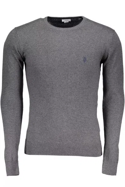 U.s. Polo Assn Grey Cotton Jumper In Grey