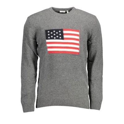 U.S. POLO ASSN GRAY WOOL SWEATER