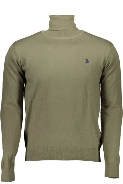 U.s. Polo Assn Green Cotton Men Sweater