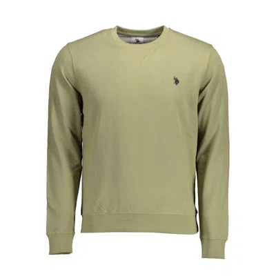 U.s. Polo Assn Green Cotton Men Sweater