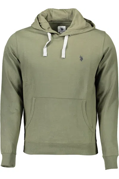 U.s. Polo Assn Green Cotton Men Sweater