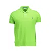 U.s. Polo Assn Green Cotton Polo Shirt In Green