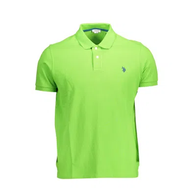 U.s. Polo Assn Green Cotton Polo Shirt