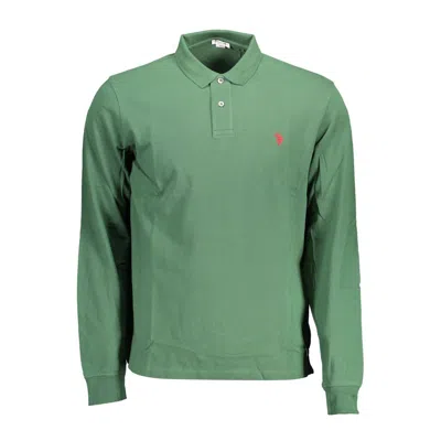 U.s. Polo Assn Green Cotton Polo Shirt