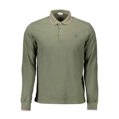 U.s. Polo Assn Green Cotton Polo Shirt