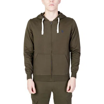 U.s. Polo Assn Green Cotton Sweater In Brown