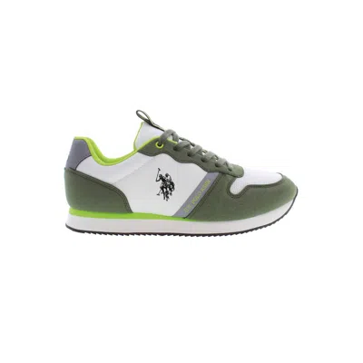 U.s. Polo Assn Green Polyester Men Sneaker