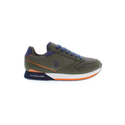 U.s. Polo Assn Green Polyester Sneaker