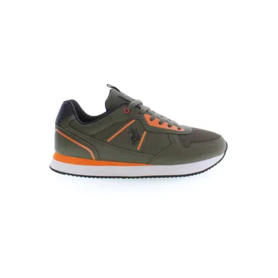 U.s. Polo Assn Green Polyester Sneaker