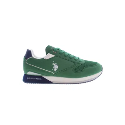 U.s. Polo Assn Green Polyester Sneaker