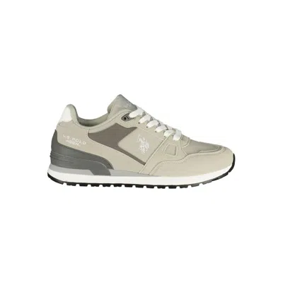 U.s. Polo Assn Grey Polyurethane Men's Sneaker In Neutral